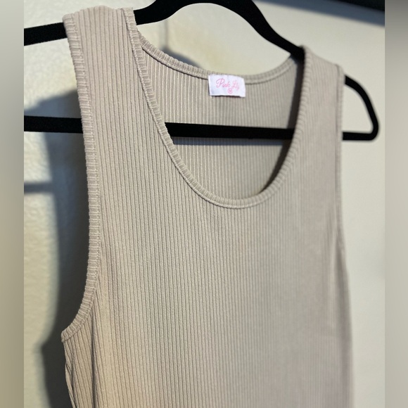 Pink Lily Ribbed Midi Dress - Picture 2 of 6